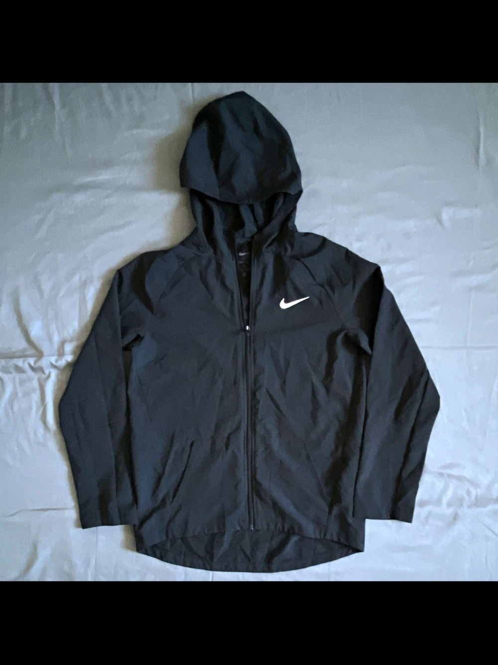 Nike Black Hooded Lightweight Zip Jacket